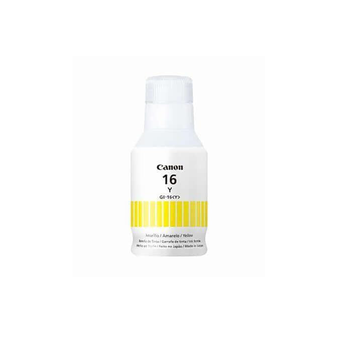 Botella de Tinta Canon GI-16 Y Yellow | Para Maxify GX6010 / GX7010 / GX4010 | 14,000 páginas, modelo , Tintas Canon