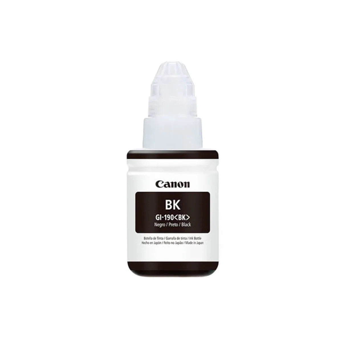 Botella de Tinta Canon GI-190 Negro | Para Pixma G2110 / G3110 / G4100 / G4110 | 6,000 páginas, modelo , Tintas Canon