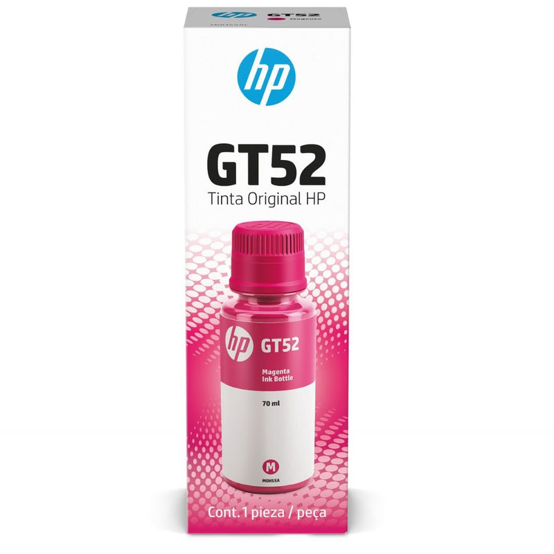 Botella de Tinta HP GT52 Magenta | Ink Tank 315/110/115/415 - DeskJet GT-5810/5820 - Smart Tank 580 / 750 | 8,000 páginas, modelo , Tintas Hp