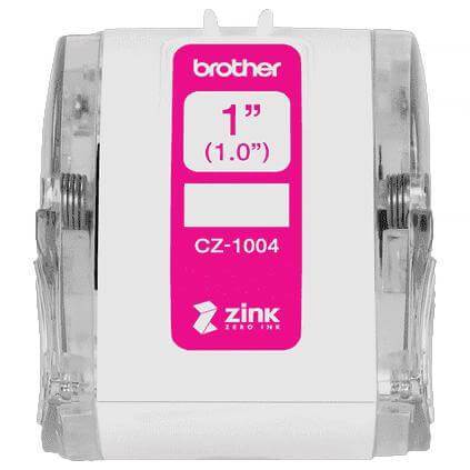 Brother Rollo de Etiqueta CZ-1004 - 1" ancho x 16 ft de largo para VC-5000W, modelo , Etiquetas