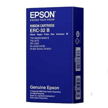Cinta Epson ERC-32B Negro | Para M 820 / M 825 / M 935 / TM-H6000II / TM-U675, modelo , Cinta Epson