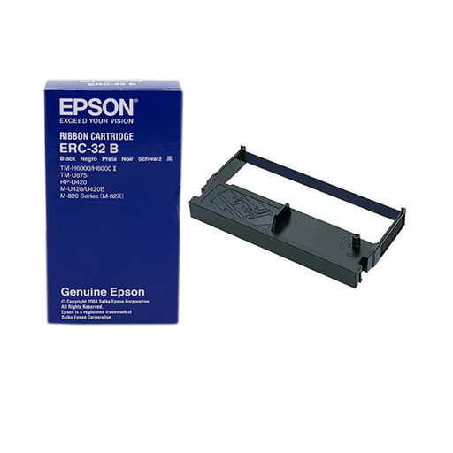 Cinta Epson ERC-32B Negro | Para M 820 / M 825 / M 935 / TM-H6000II / TM-U675, modelo , Cinta Epson