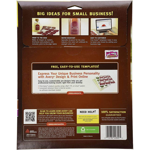 Etiqueta Avery Arqueadas para impresoras Láser-Blanco Texturizado, modelo , Etiquetas