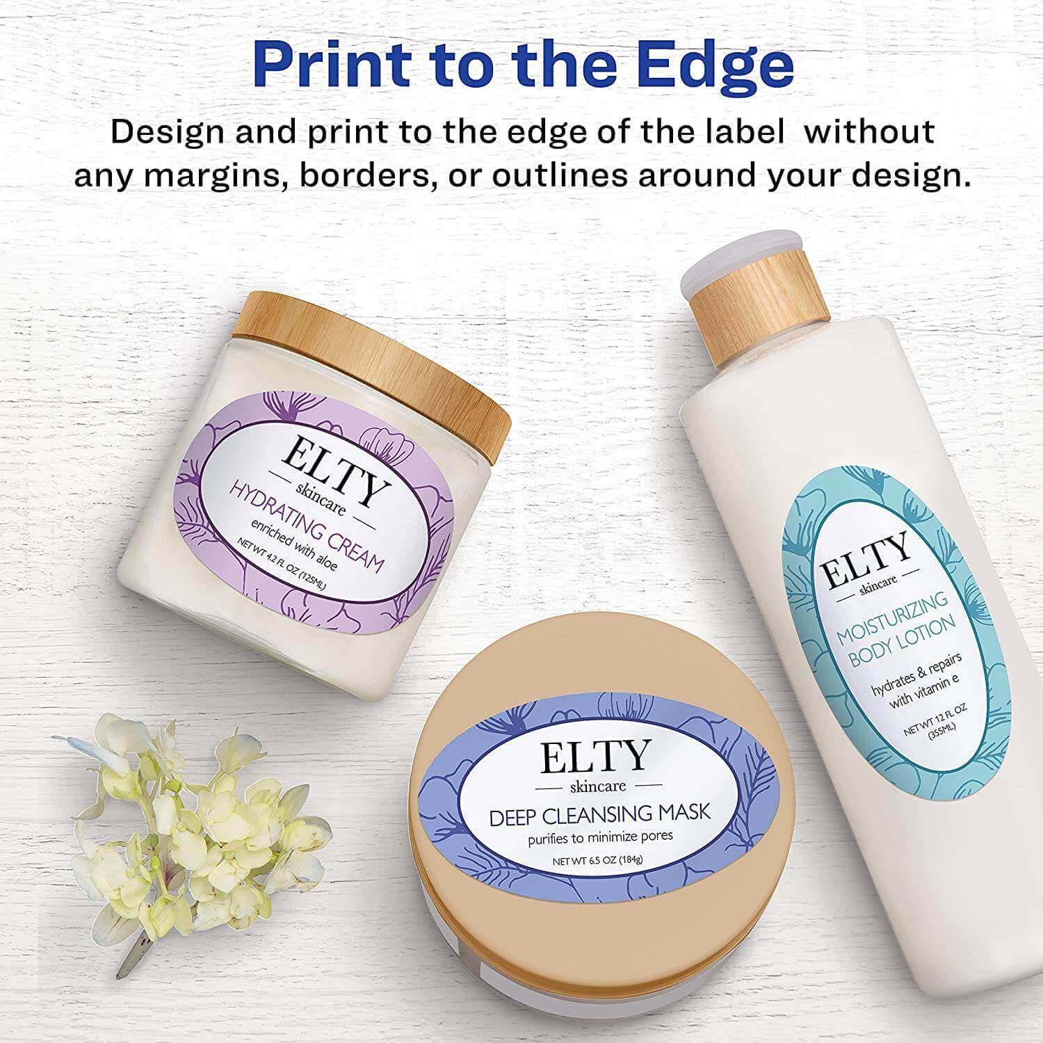 Etiqueta Avery Ovaladas para impresoras Láser InkJet- Glossy White, modelo , Etiquetas