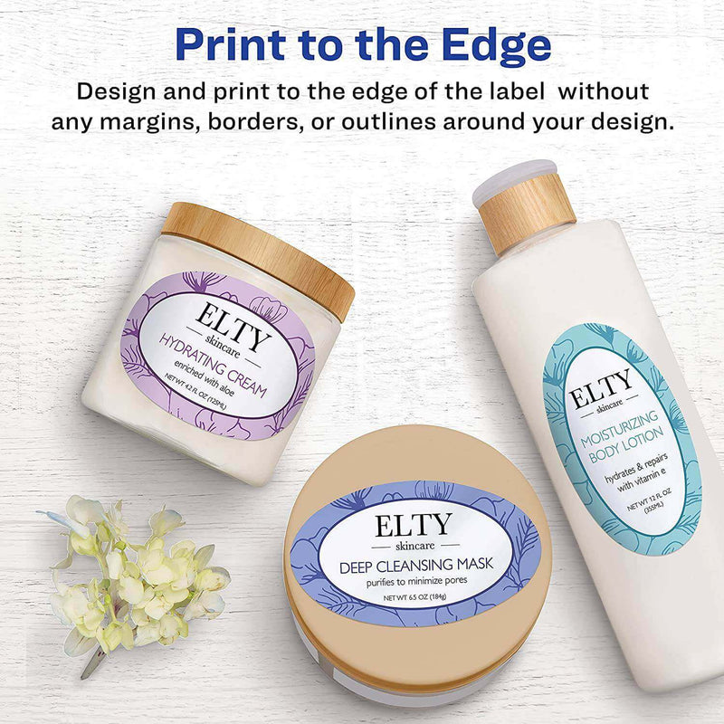 Etiqueta Avery Ovaladas para impresoras Láser InkJet- Glossy White, modelo , Etiquetas