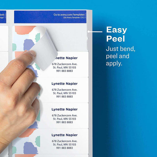 Etiquetas de Envío Avery para impresoras InkJet- Matte Clear - 18863, modelo , Etiquetas