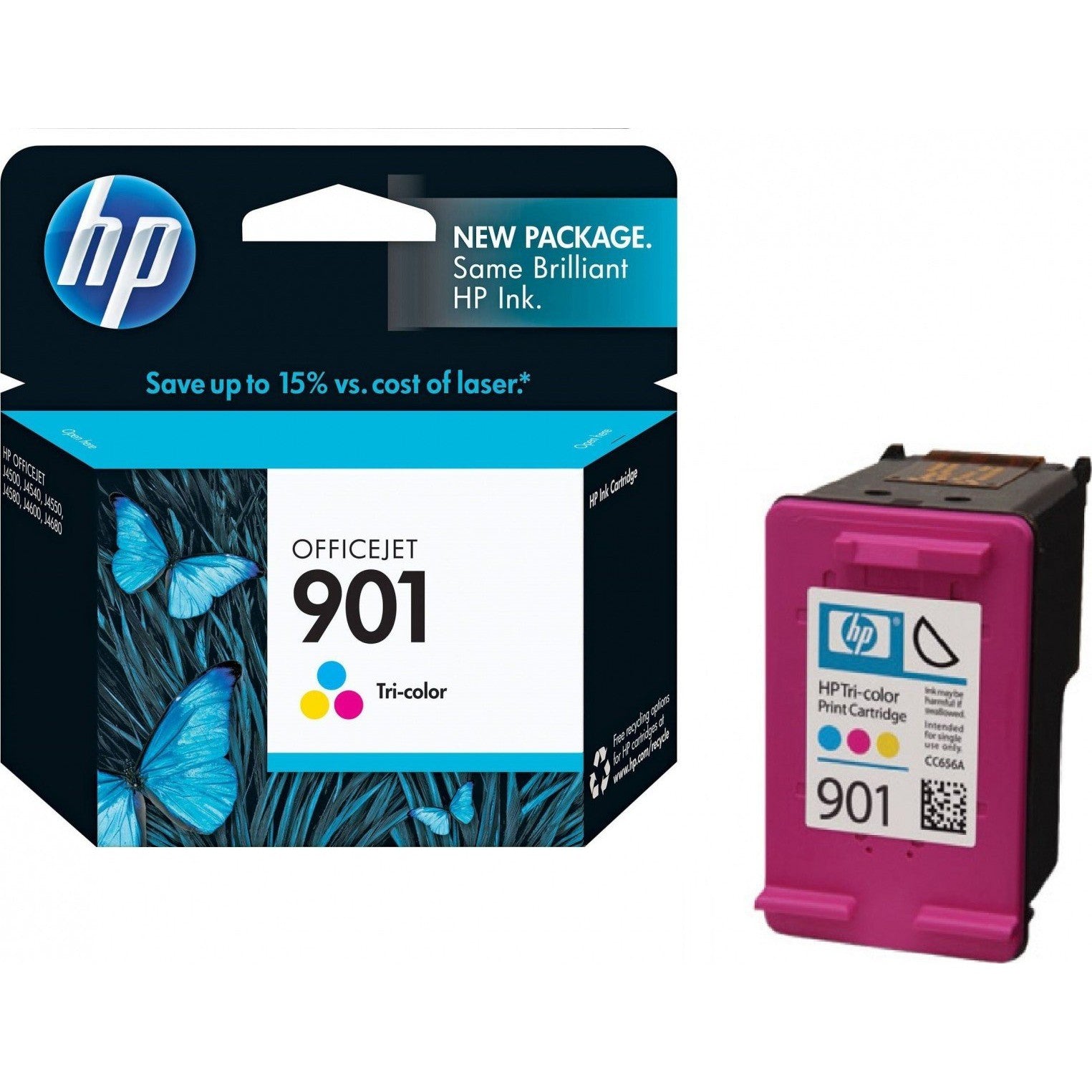 Tinta HP 901 Tricolor - CC656AL -  CC656AL