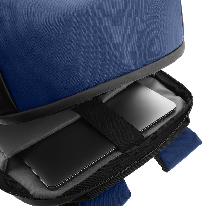 Mochila Klip Fidenza KNB-620BL Antirrobo, Puerto USB, 15.6" Azul