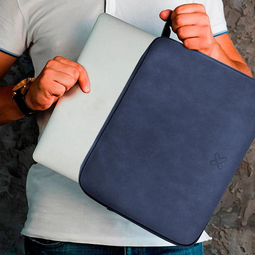 Funda de Gamuzapara Laptop SquareShield Azul - KNS-220BL, modelo , maletin