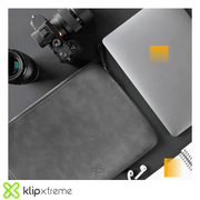 Funda de Gamuzapara Laptop SquareShield Gris - KNS-220GR, modelo , maletin