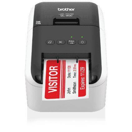 Impresora de Etiquetas Brother QL-800 - Imprime Negro y Rojo, modelo , Impresora de Etiquetas