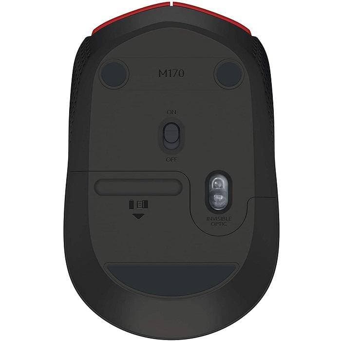 Mouse Logitech M170 Inalambrico Optico USB Rojo, modelo , Mouse
