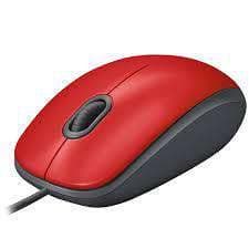 Mouse (Raton) Logitech M110 Silent-Rojo, modelo , Mouse