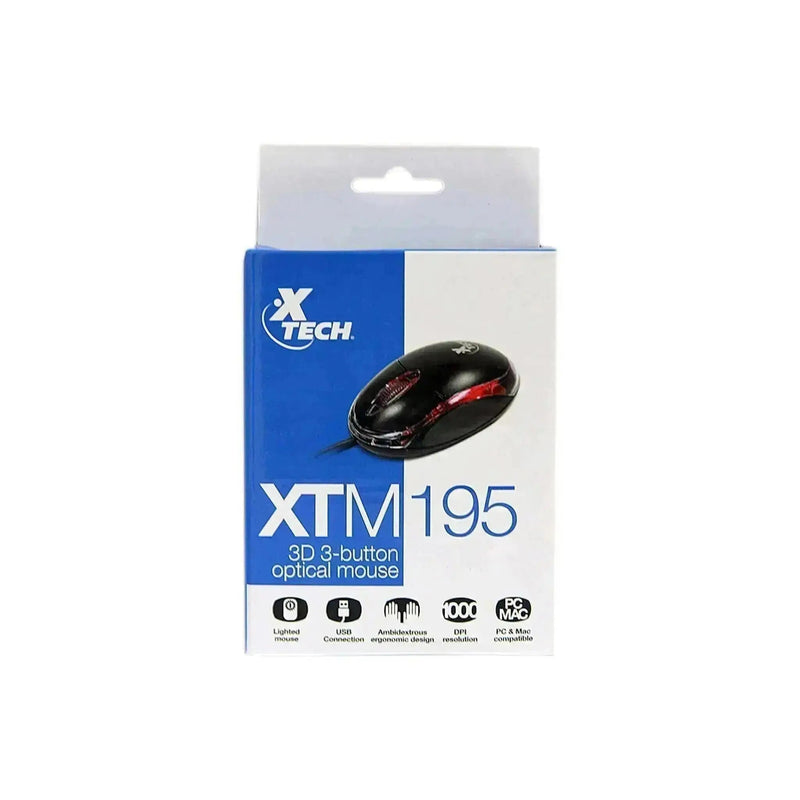 Mouse XTech XTM-195 | Cable USB, modelo , Mouse