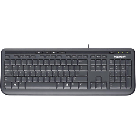 Teclado Microsoft 600, Alámbrico, USB, Negro (Español), modelo , teclado