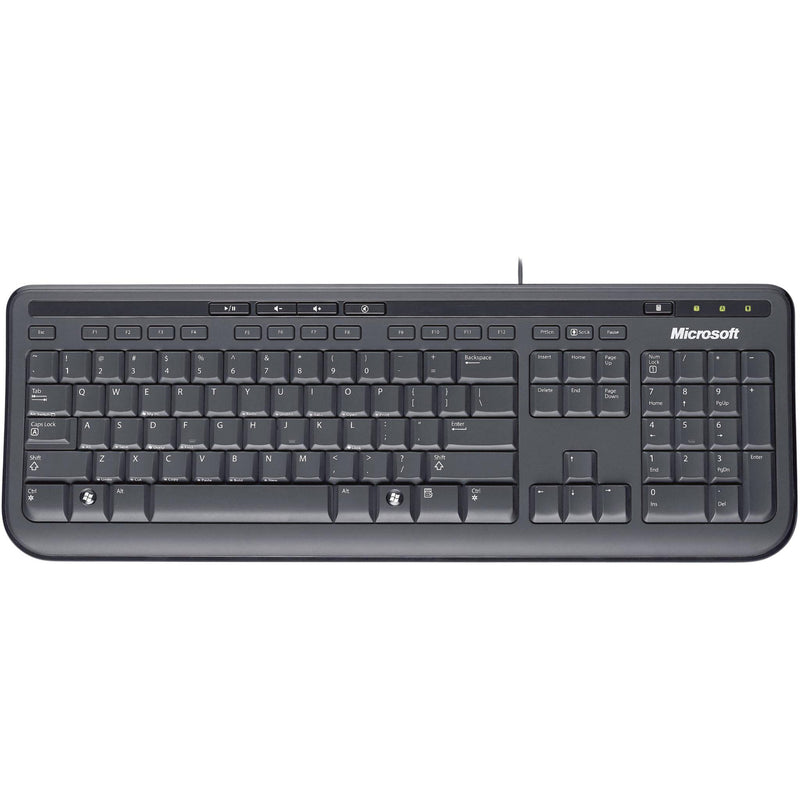 Teclado Microsoft 600, Alámbrico, USB, Negro (Español), modelo , teclado