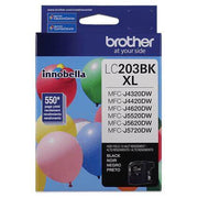 Tinta Brother Lc203Bk | Para MFC-J480DW / MFC-J485DW / MFC-J5520DW / MFC-J5620DW / MFC-J5720DW / MFC-J880DW / MFC-J885DW | 550 páginas, modelo , Tintas Brother