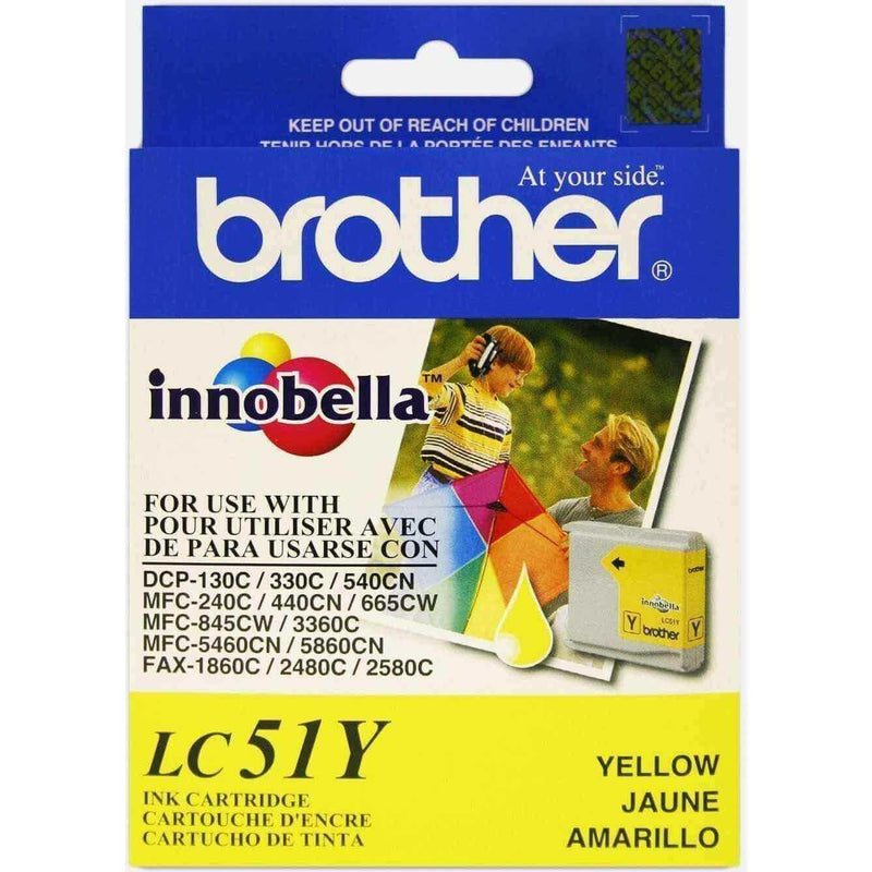 Tinta Brother LC51Y Yellow, modelo , Tintas Brother