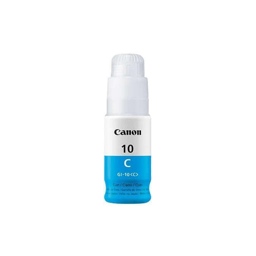 Tinta Canon GI-10C Cyan | Para Pixma G5010 / G6010 / G7010 / GM2010 / GM4010 | 7,700 páginas, modelo , Tintas Canon