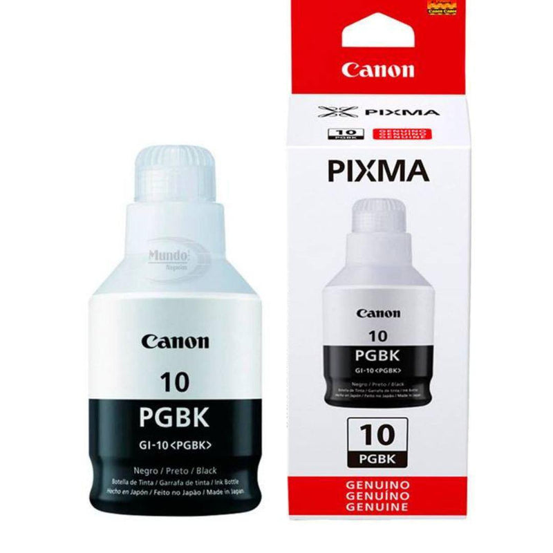 Tinta Canon GI-10PGK NEGRA | Para Pixma G5010 / G6010 / G7010 / GM2010 / GM4010 | 8,300 Páginas, modelo , Tintas Canon