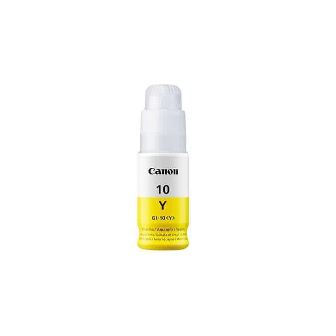 Tinta Canon GI-10Y Yellow | Para Pixma G5010 / G6010 / G7010 / GM2010 / GM4010 | 7,700 páginas, modelo , Tintas Canon