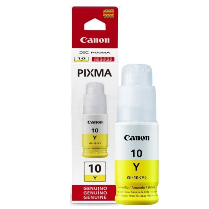 Tinta Canon GI-10Y Yellow | Para Pixma G5010 / G6010 / G7010 / GM2010 / GM4010 | 7,700 páginas, modelo , Tintas Canon