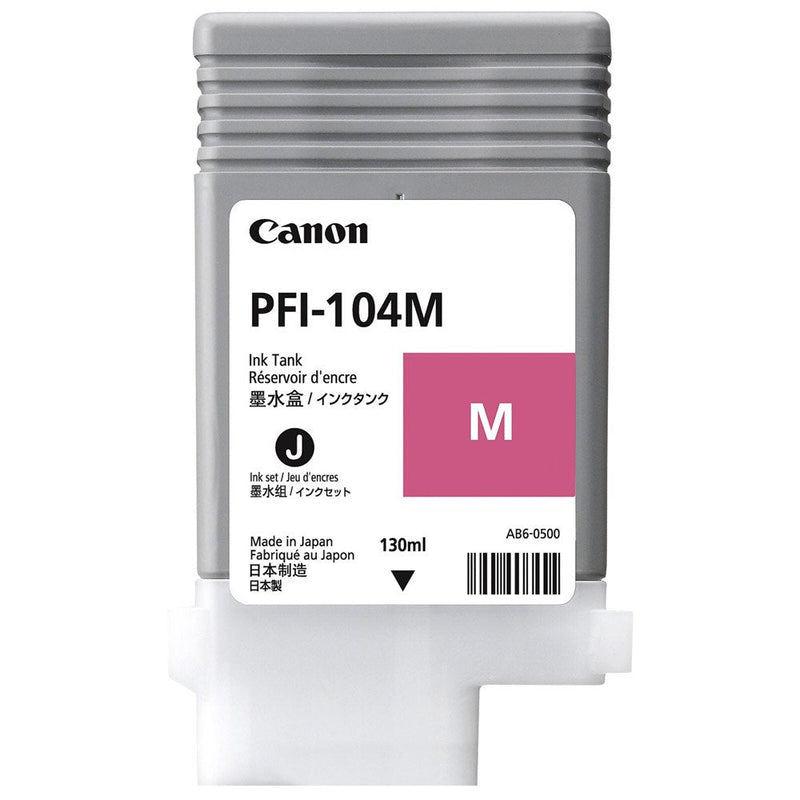 Tinta Canon PFI-104M- Magenta | imagePROGRAFiPF650 / iPF655 / iPF750 / iPF755 / iPF760 / iPF765, modelo , Tinta Canon Ploter