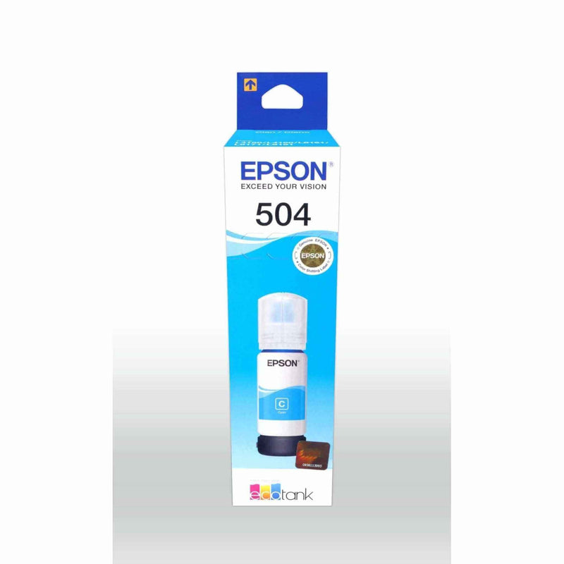 Tinta Epson T504220-AL -Cyan | Ecotank L4150/L4160/L4260/L6171/L6270/L14150 | 6,000 Páginas, modelo , Tintas Epson