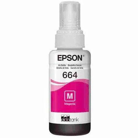 Tinta Epson T664320-AL - Magenta (664)| Ecotank L350/L355//L365/L375/L395/L475/L575/L555, modelo , Tintas Epson