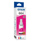 Tinta Epson T664320-AL - Magenta (664)| Ecotank L350/L355//L365/L375/L395/L475/L575/L555, modelo , Tintas Epson