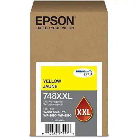 Tinta Epson - T748XXL420 - 748XXL Amarillo | WorkForce Pro WF-6090/WF-6590, modelo , Tintas Epson