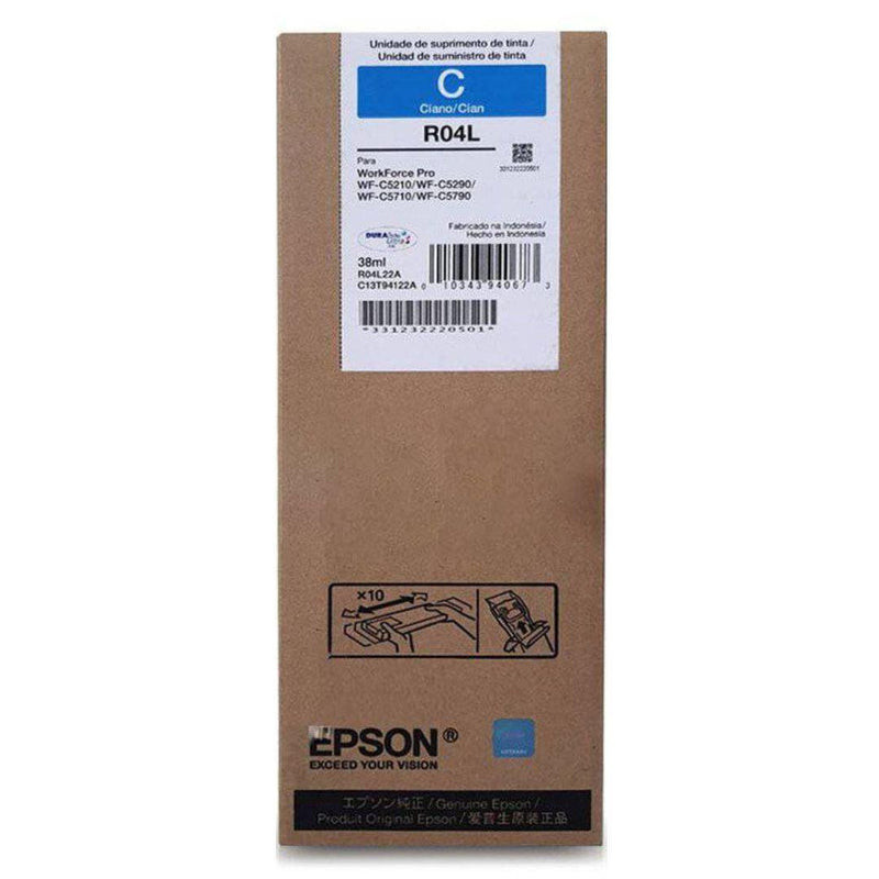 Tinta Epson T941220-AL Cyan | WorkForce WF-C5210/WF-C5290/WF-C5710/WF-C5790 | 5,000 Páginas, modelo , Tintas Epson