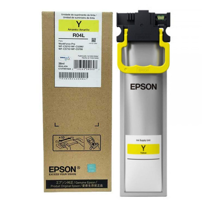 Tinta Epson T941420-AL Yellow | WorkForce WF-C5210/WF-C5290/WF-C5710/WF-C5790 | 5,000 Páginas, modelo , Tintas Epson