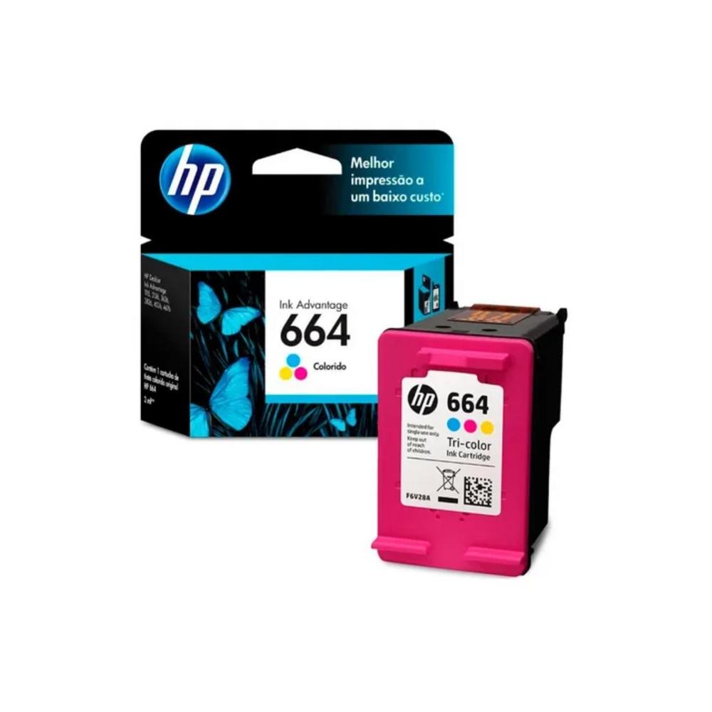 Tinta HP 664 Color - F6V28AL | DeskJet 2675/3775 | 100 páginas, modelo , Tintas Hp