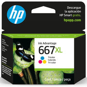 Tinta HP 667XL / 667 XL Color - 3YM80AL | Deskjet Ink Advantage 2375/2775/6475/2875 | 330 páginas, modelo , Tintas Hp