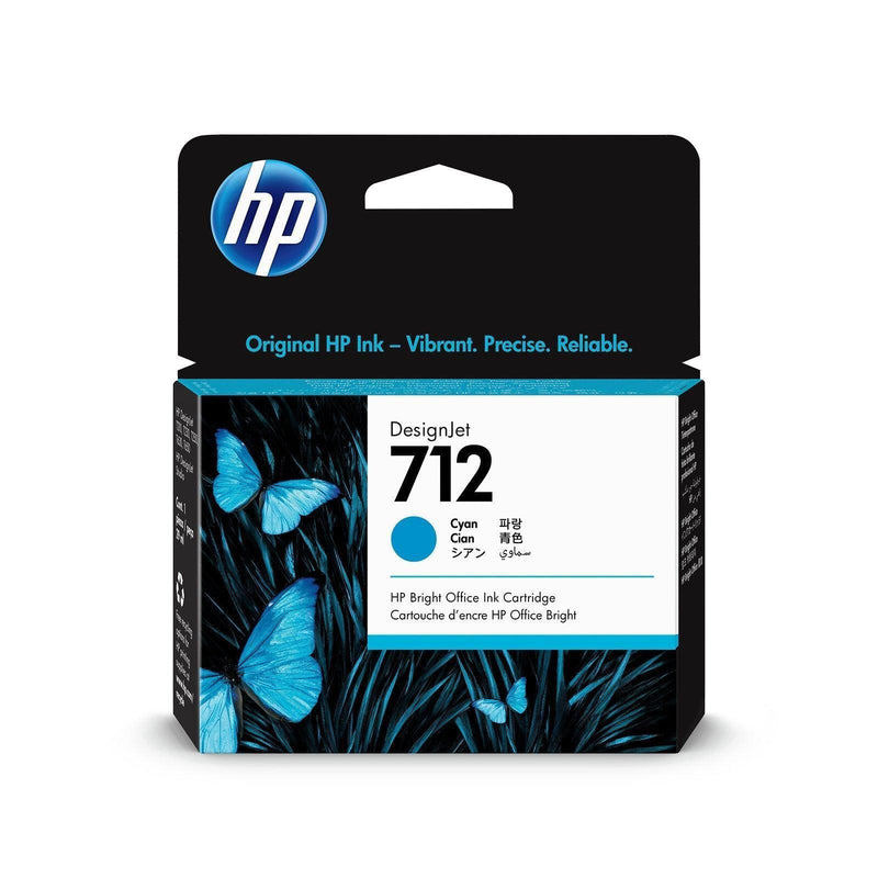 Tinta HP 712 Cian-3ED67A para ploter | DesignJet T210/T230/T250/T630/T650 | 29 ml, modelo , Tintas Hp