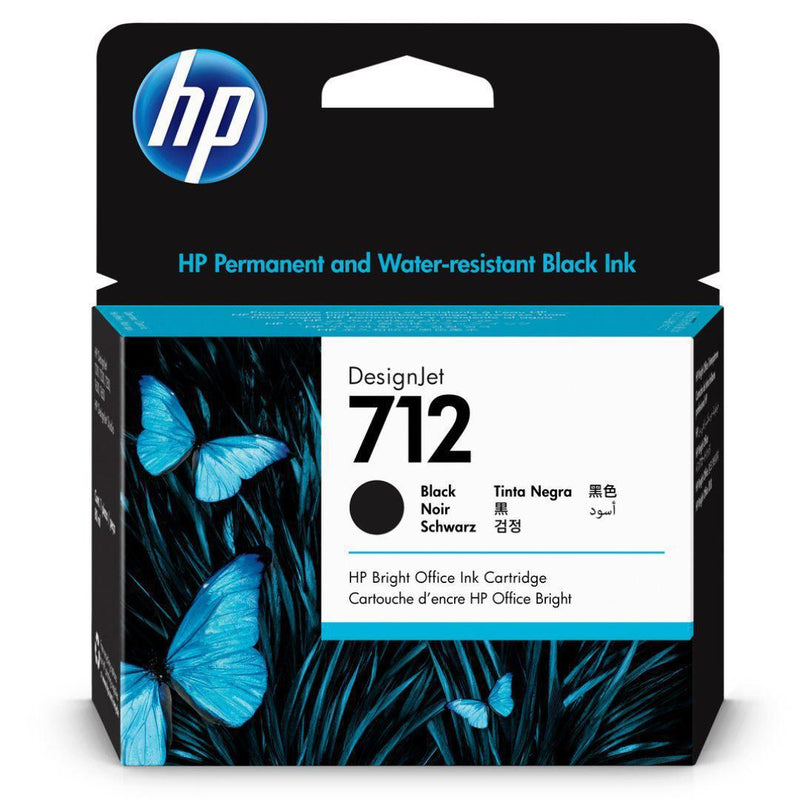 Tinta HP 712 Negro-3ED71A Alto Rendimiento | DesignJet T210/T230/T250/T630/T650 | 80 ml, modelo , Tintas Hp