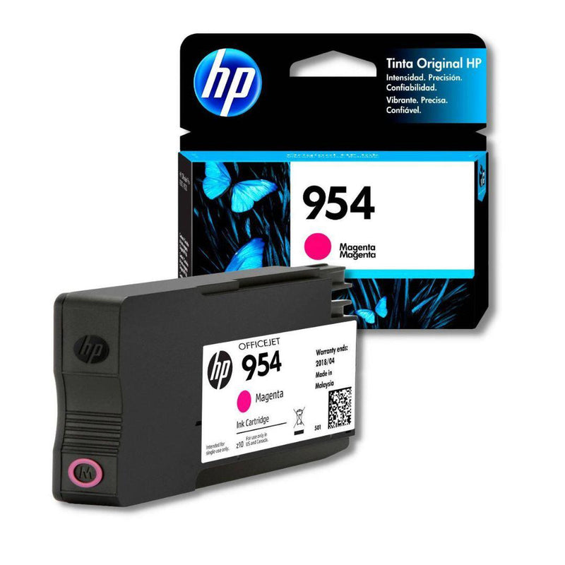 Tinta HP 954A Magenta | 700 paginas | OfficeJet Pro 7740/8210/8710/8720/8740, modelo , Tintas Hp