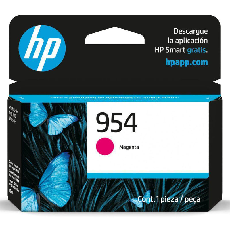Tinta HP 954A Magenta | 700 paginas | OfficeJet Pro 7740/8210/8710/8720/8740, modelo , Tintas Hp
