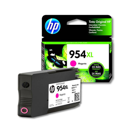 Tinta HP 954XL Magenta - L0S65AL | OfficeJet Pro 7740/8210/8710/8720/8740 | 1,600 páginas, modelo , Tintas Hp
