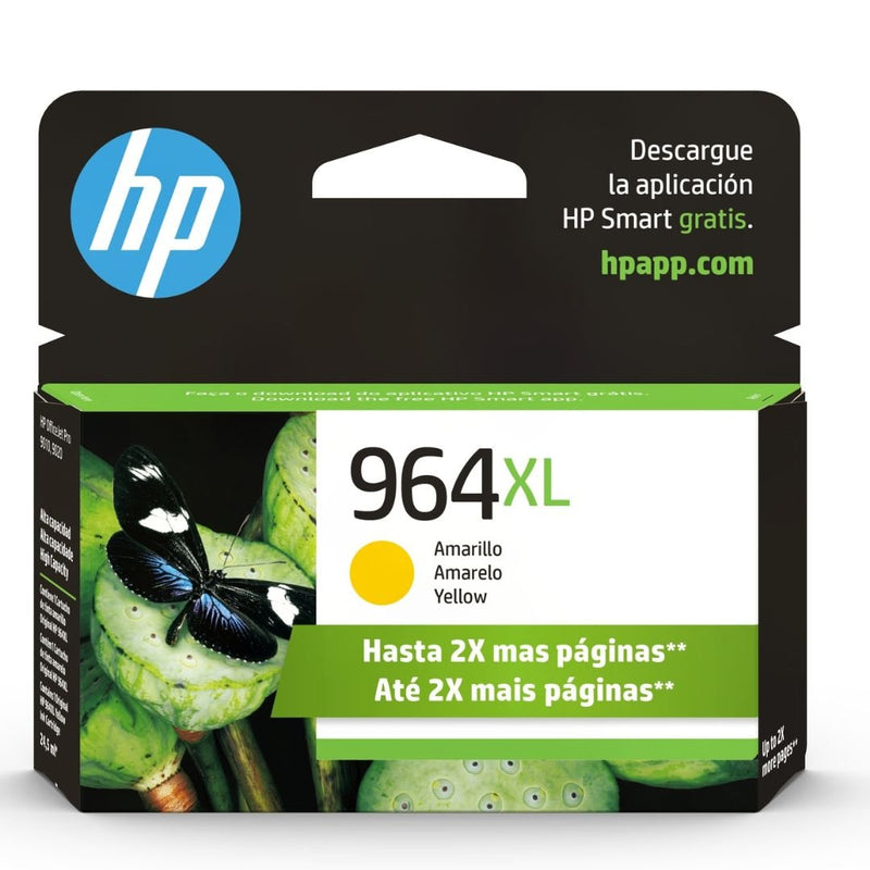 Tinta HP 964XL Yellow - 3JA56AL | OfficeJet Pro 9010/9020, modelo , Tintas Hp