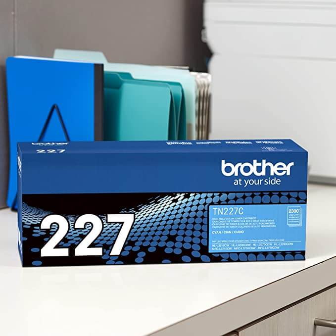 Toner Brother TN-227C | TN227C Cyan | Para HL-L3210CW / HL-L3230CDW / HL-L3270CDW / HL-L3290CDW / MFC-L3710CW / MFC-L3750CDW / MFC-L3770CDW | 2,300 paginas, modelo , Toners