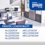 Toner Brother TN-227Y | TN227Y Amarillo | | Para HL-L3210CW / HL-L3230CDW / HL-L3270CDW / HL-L3290CDW / MFC-L3710CW / MFC-L3750CDW / MFC-L3770CDW | 2,300 paginas, modelo , Toners