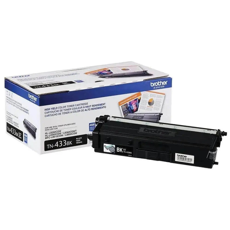 Toner Brother TN-433BK Negro | TN433BK | Para HL-L8260CDW / HL-L8360CDW / HL-L8360CDWT / MFC-L8610CDW / MFC-L8900CDW, modelo , Toners