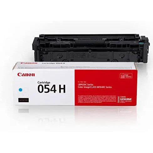 Toner Canon 054H Cyan | Para ImageCLASS MF645Cx / MF644Cdw / MF643Cdw / MF642Cdw / MF641Cw / MF640C / LBP623Cdw / LBP622Cdw / LBP621Cw / LBP620 | 2,300 páginas, modelo , Toners