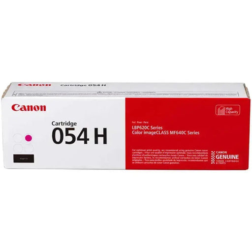 Toner Canon 054H Magenta | Para ImageCLASS MF645Cx / MF644Cdw / MF643Cdw / MF642Cdw / MF641Cw / MF640C / LBP623Cdw / LBP622Cdw / LBP621Cw / LBP620 | 2,300 páginas, modelo , Toners