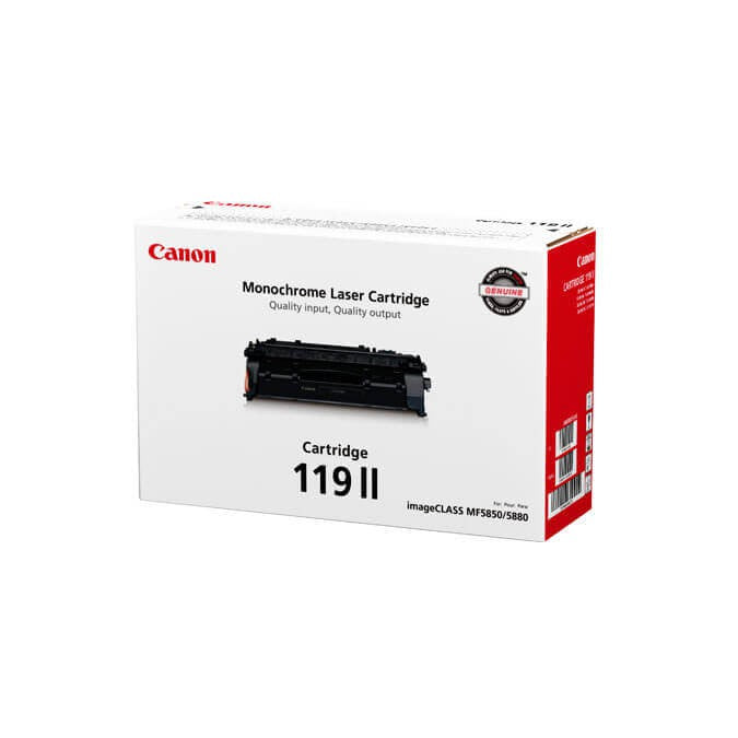 Toner Canon 119 II (119II)| Para i-SENSYS MF5940dn / MF5980dw / LBP-6300dn / LBP-6310dn / LBP-6650dn / LBP-6670dn | ImageCLASS MF414dw / MF5850dn / MF5880dn / MF5950dw / MF6160dw / MF6180dw / LBP-6650dn / LBP-6670dn, modelo , Toners