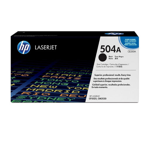 Toner Hp Ce250A - 504A Negro | Para LaserJet CM3530 / CP3525 | 5,000 páginas, modelo , Toners