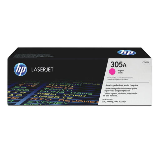 Toner Hp CE413A 305A Magenta | Para LaserJet Pro M451 / M375 / M475 | 2,600 páginas, modelo , Toners