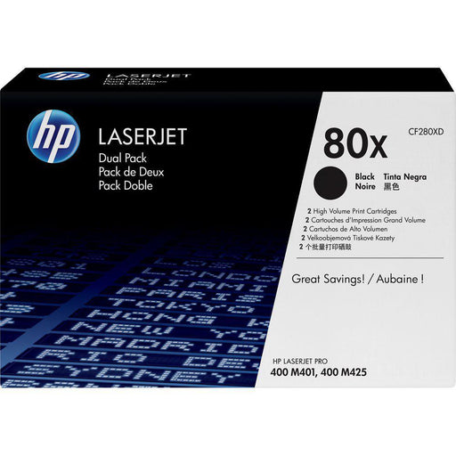 Toner Hp CF280X 80X | Para LaserJet Pro M401 / M425 | 6,900 páginas, modelo , Toners